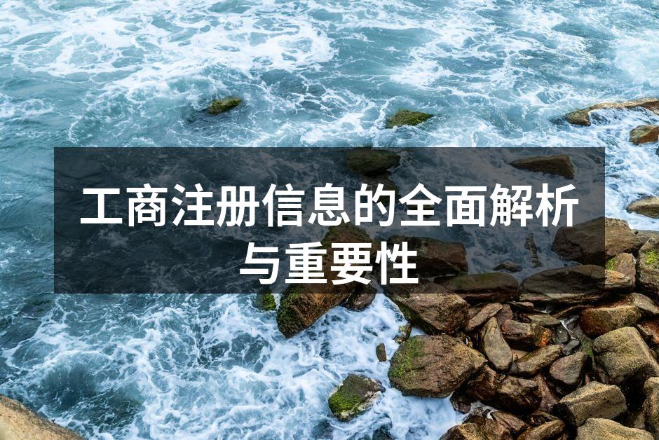 工商注册信息的全面解析与重要性