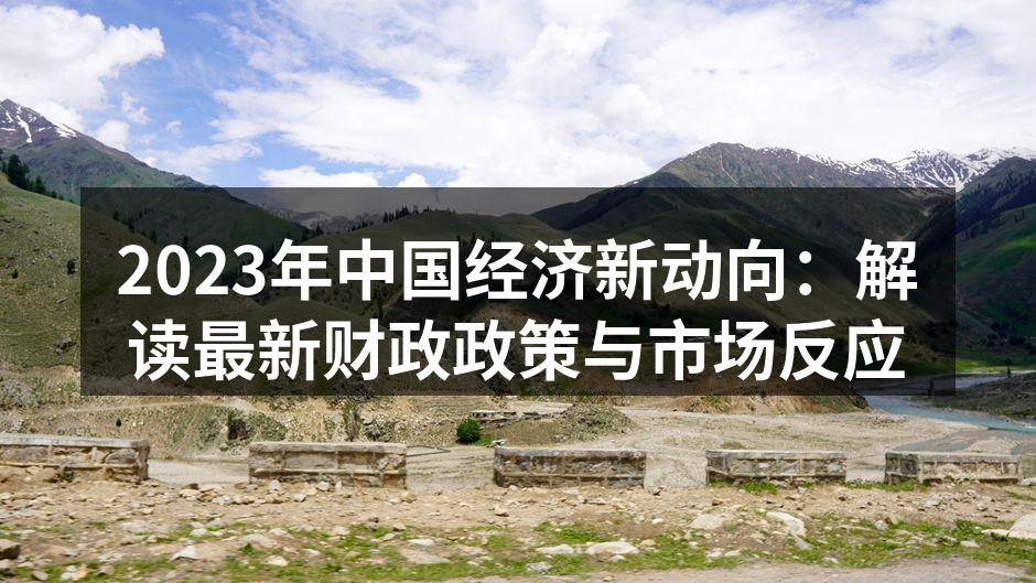 2023年中国经济新动向：解读最新财政政策与市场反应